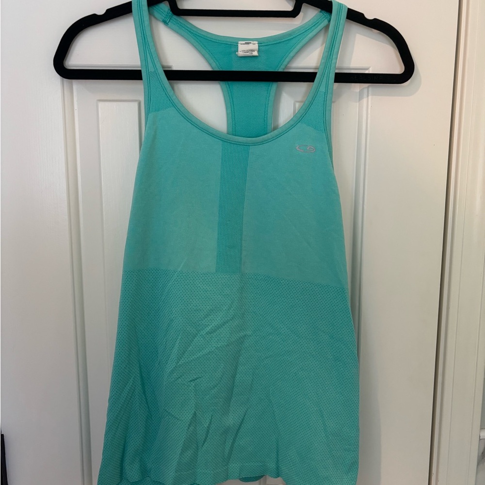 Champion Light Teal Racerback Performance Tank Top